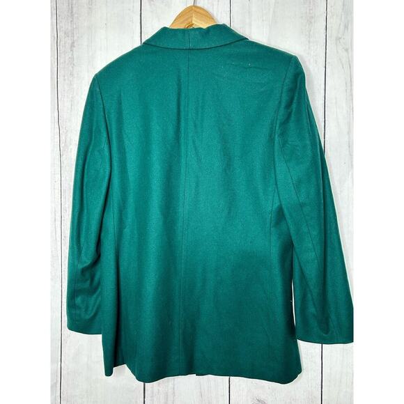 Vintage Miss Pendleton 100% Virgin Wool Lined Green‎ Blazer 12 - Picture 8 of 9